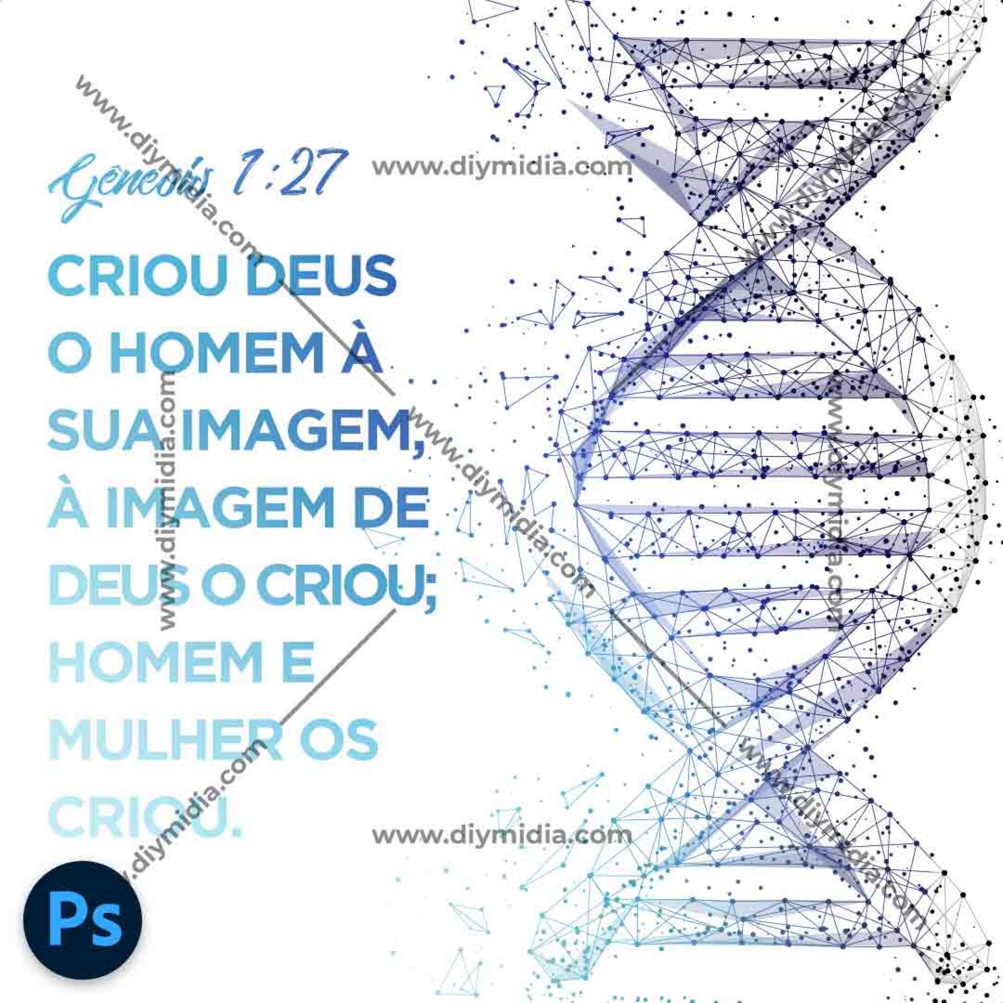 Gospel Basic Criou Deus O Homem À Sua Imagem Banner Editável PSD Free